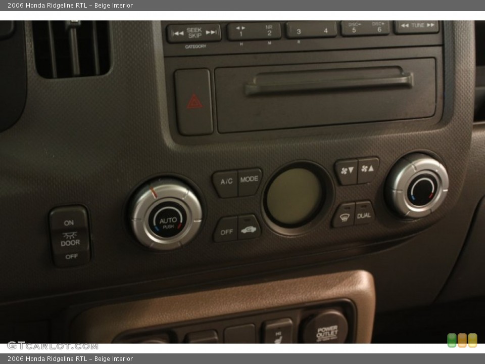 Beige Interior Controls for the 2006 Honda Ridgeline RTL #66134927