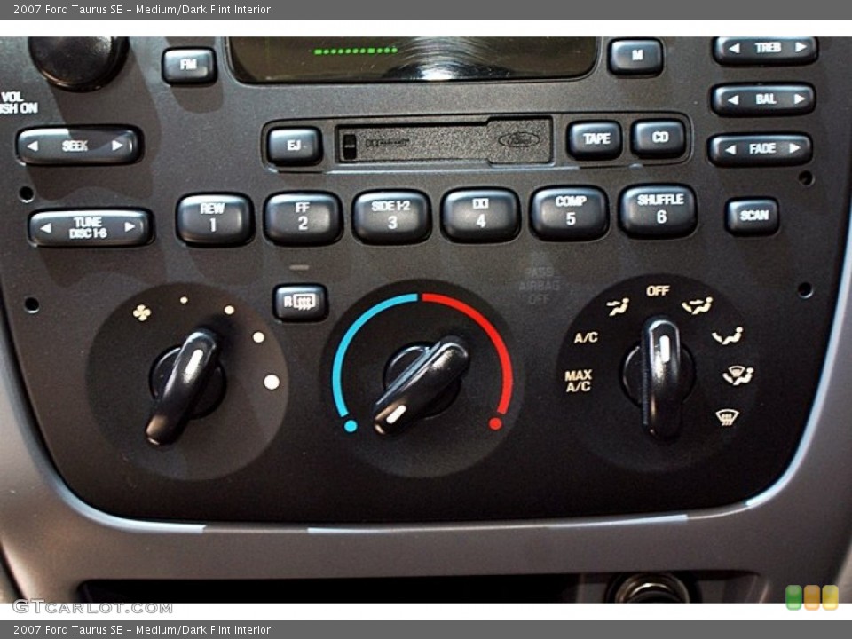 Medium/Dark Flint Interior Controls for the 2007 Ford Taurus SE #66134960