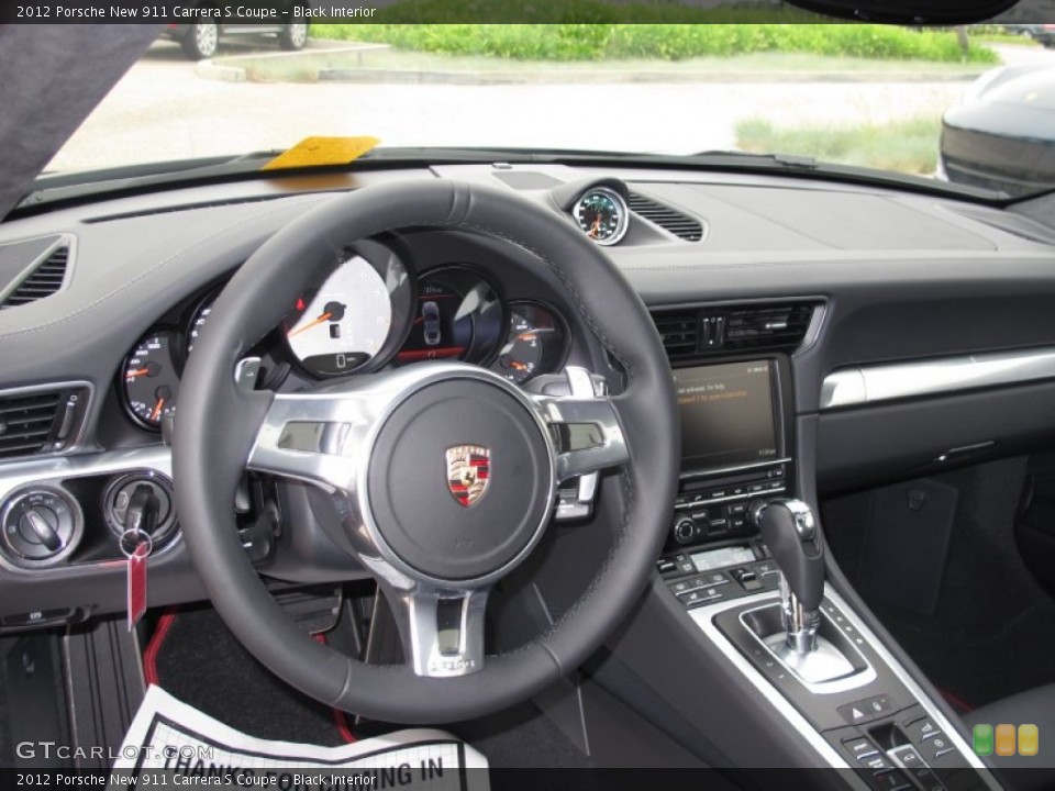 Black Interior Dashboard for the 2012 Porsche New 911 Carrera S Coupe #66135689