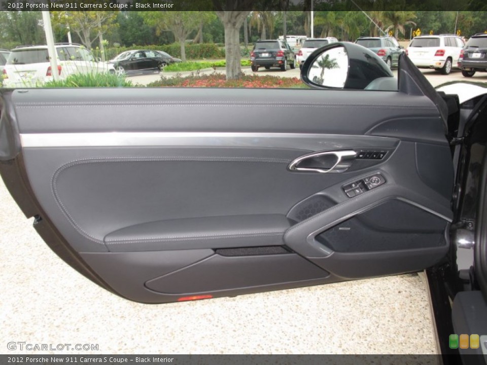 Black Interior Door Panel for the 2012 Porsche New 911 Carrera S Coupe #66135698