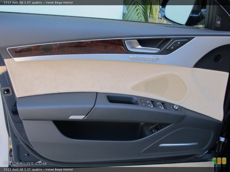 Velvet Beige Interior Door Panel for the 2013 Audi A8 3.0T quattro #66136085