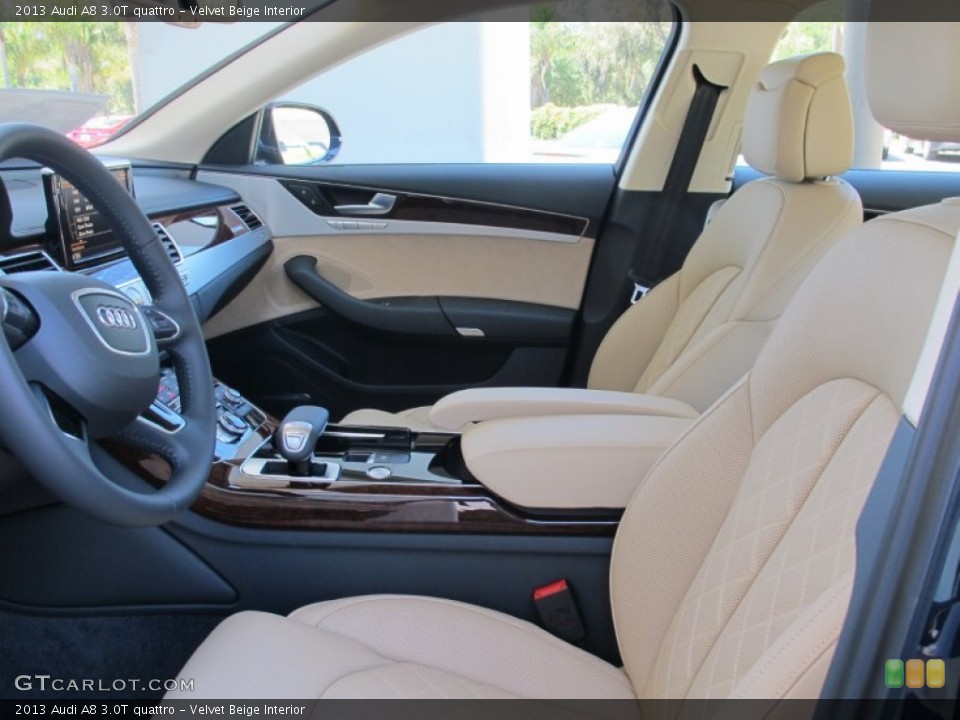 Velvet Beige Interior Photo for the 2013 Audi A8 3.0T quattro #66136094