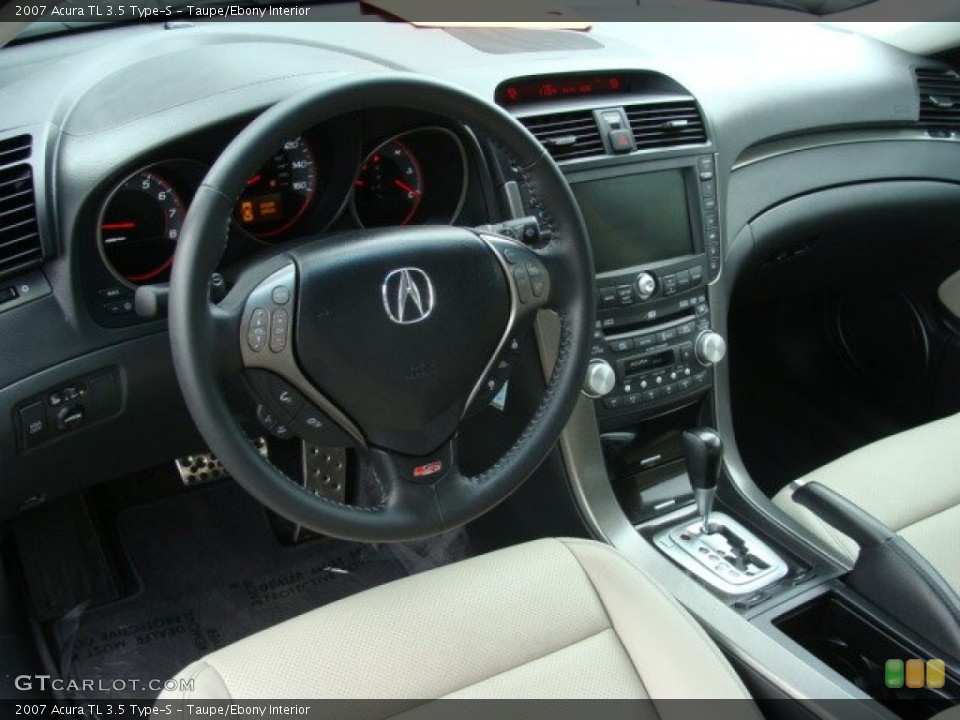 Taupe/Ebony Interior Prime Interior for the 2007 Acura TL 3.5 Type-S #66136838