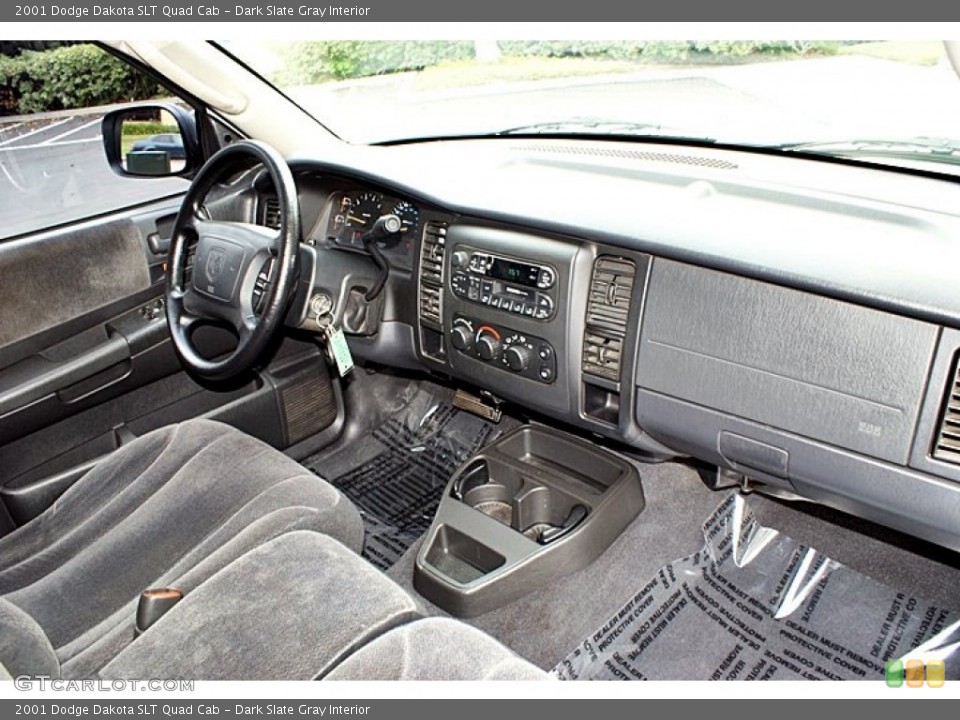 Dark Slate Gray Interior Dashboard for the 2001 Dodge Dakota SLT Quad Cab #66137192