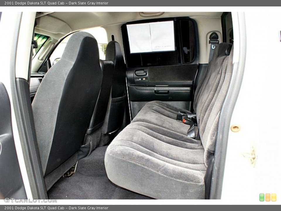 Dark Slate Gray Interior Rear Seat for the 2001 Dodge Dakota SLT Quad Cab #66137228