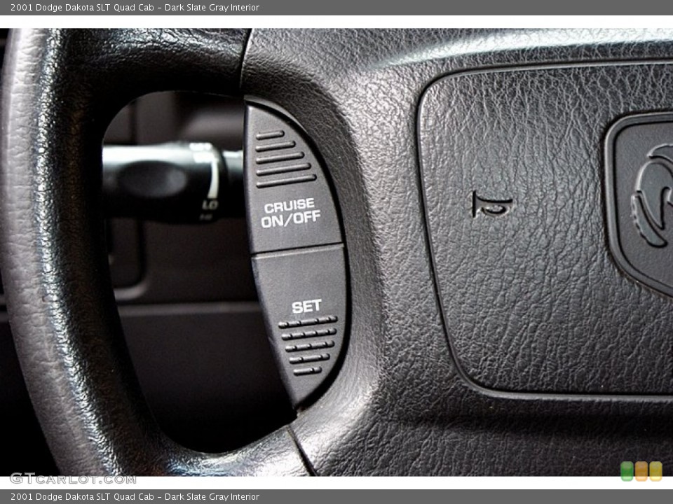 Dark Slate Gray Interior Controls for the 2001 Dodge Dakota SLT Quad Cab #66137330
