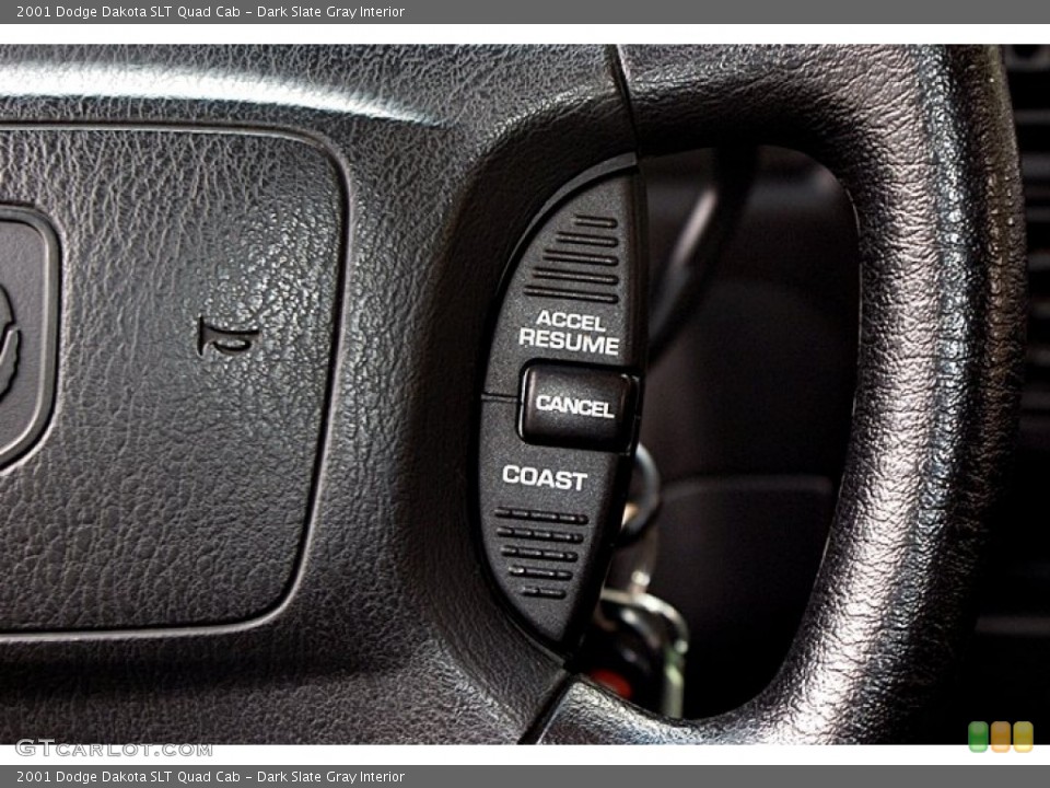 Dark Slate Gray Interior Controls for the 2001 Dodge Dakota SLT Quad Cab #66137345