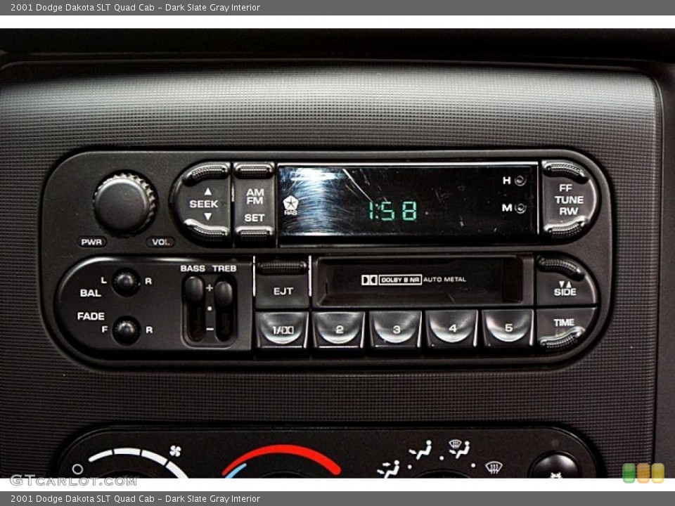 Dark Slate Gray Interior Audio System for the 2001 Dodge Dakota SLT Quad Cab #66137354
