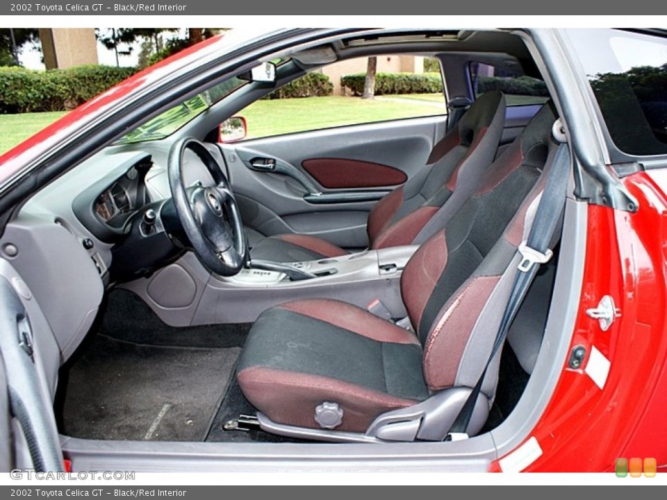 Black/Red Interior Photo for the 2002 Toyota Celica GT #66138615