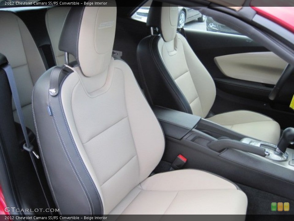 Beige Interior Photo for the 2012 Chevrolet Camaro SS/RS Convertible #66138668