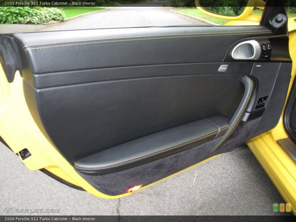 Black Interior Door Panel for the 2009 Porsche 911 Turbo Cabriolet #66139145