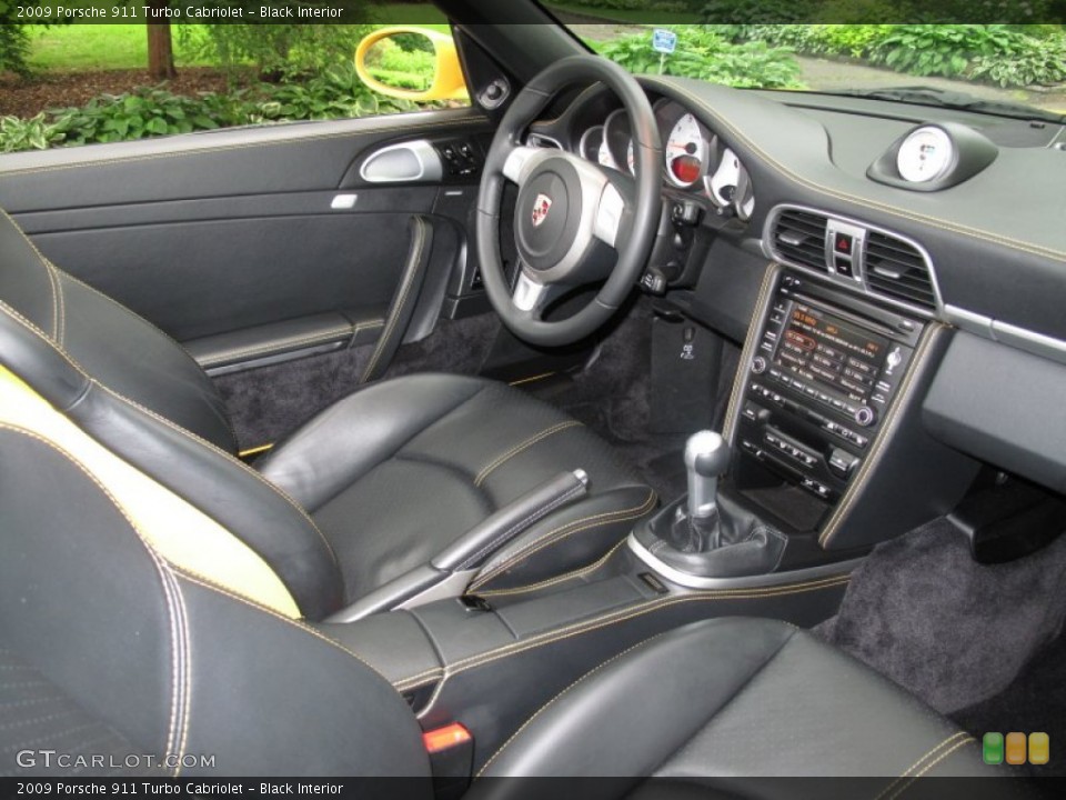 Black Interior Photo for the 2009 Porsche 911 Turbo Cabriolet #66139166