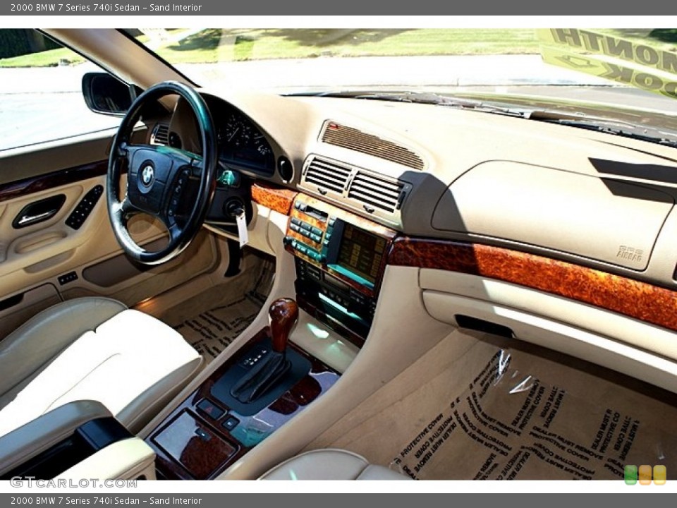 Sand Interior Dashboard for the 2000 BMW 7 Series 740i Sedan #66139274