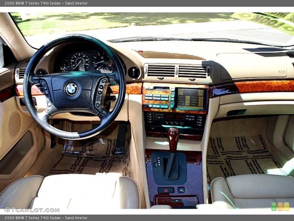 Sand Interior Dashboard for the 2000 BMW 7 Series 740i Sedan #66139325