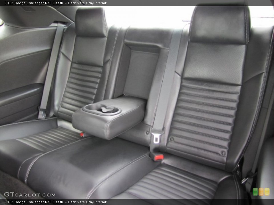 Dark Slate Gray Interior Rear Seat for the 2012 Dodge Challenger R/T Classic #66139937