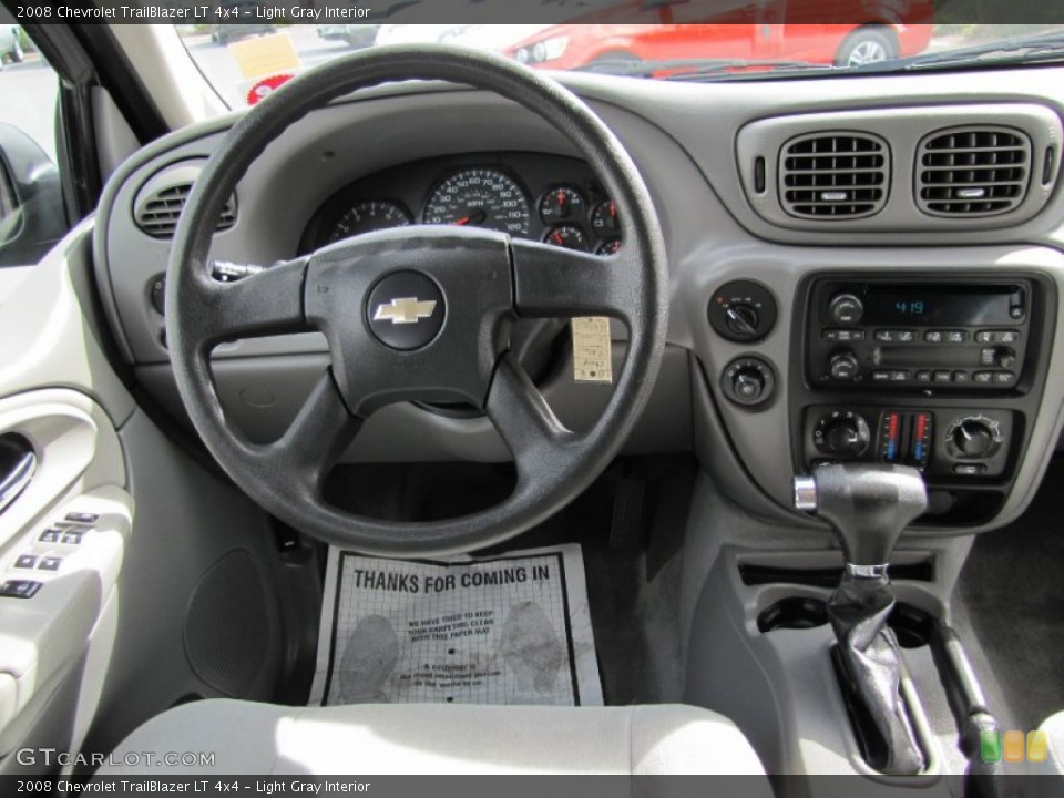 Light Gray Interior Dashboard for the 2008 Chevrolet TrailBlazer LT 4x4 #66140351