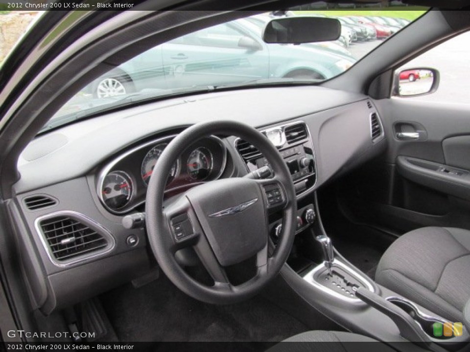Black Interior Dashboard for the 2012 Chrysler 200 LX Sedan #66141299