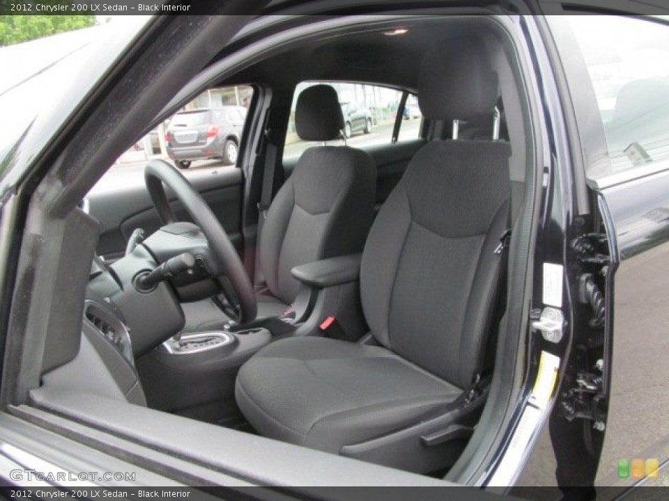 Black Interior Photo for the 2012 Chrysler 200 LX Sedan #66141302