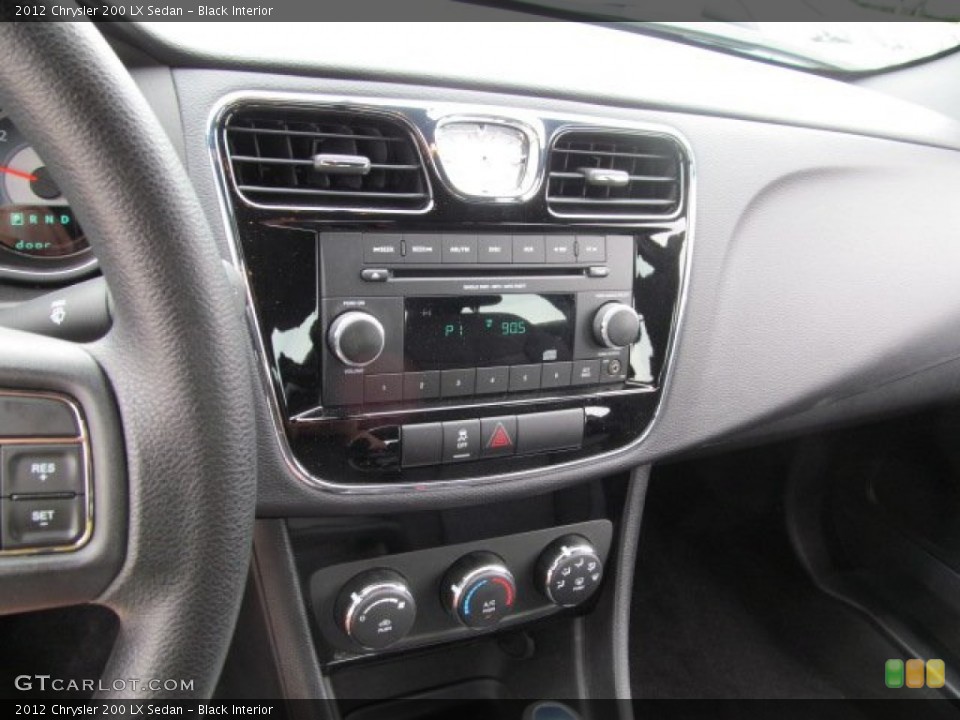 Black Interior Controls for the 2012 Chrysler 200 LX Sedan #66141308
