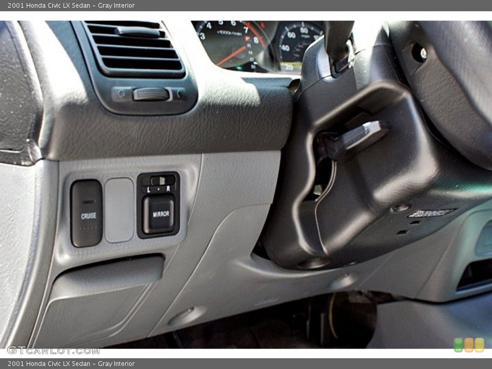 Gray Interior Steering Wheel for the 2001 Honda Civic LX Sedan #66141821