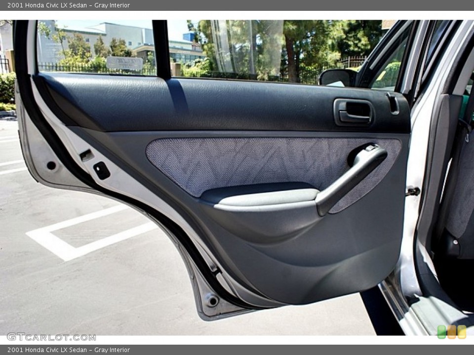 Gray Interior Door Panel for the 2001 Honda Civic LX Sedan #66141839