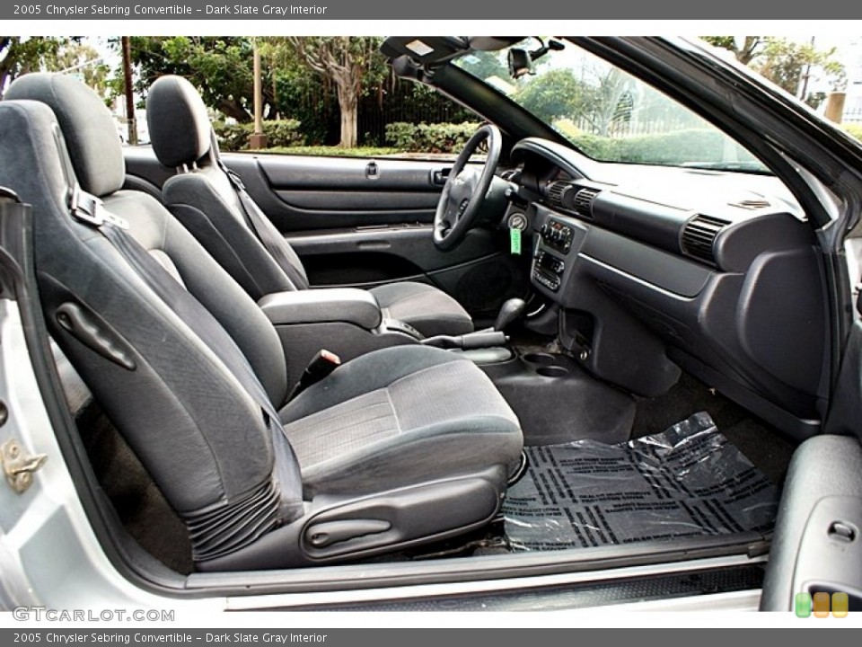 Dark Slate Gray Interior Photo for the 2005 Chrysler Sebring Convertible #66142889