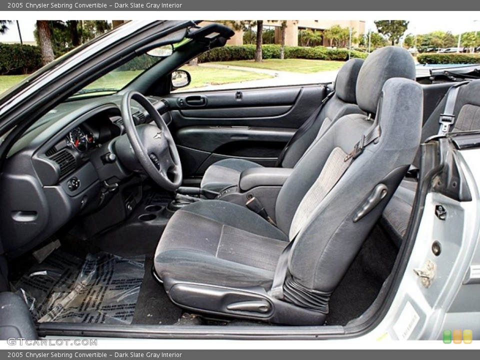 Dark Slate Gray Interior Photo for the 2005 Chrysler Sebring Convertible #66142916