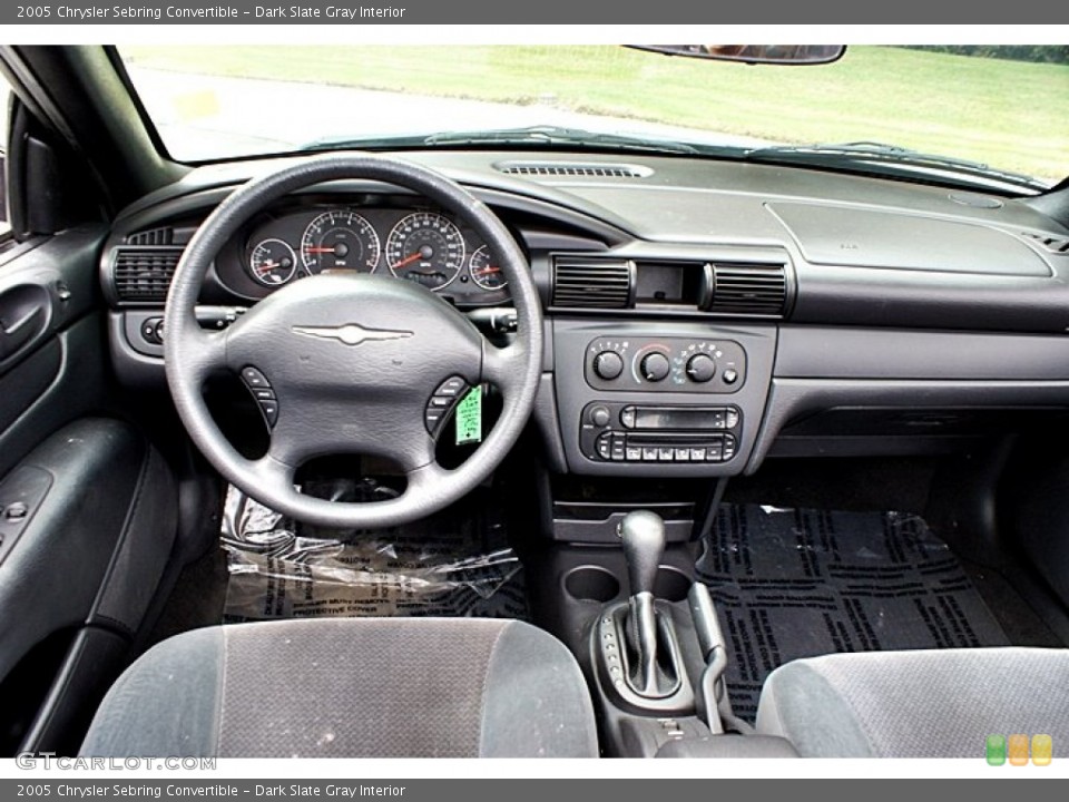 Dark Slate Gray Interior Dashboard for the 2005 Chrysler Sebring Convertible #66142945