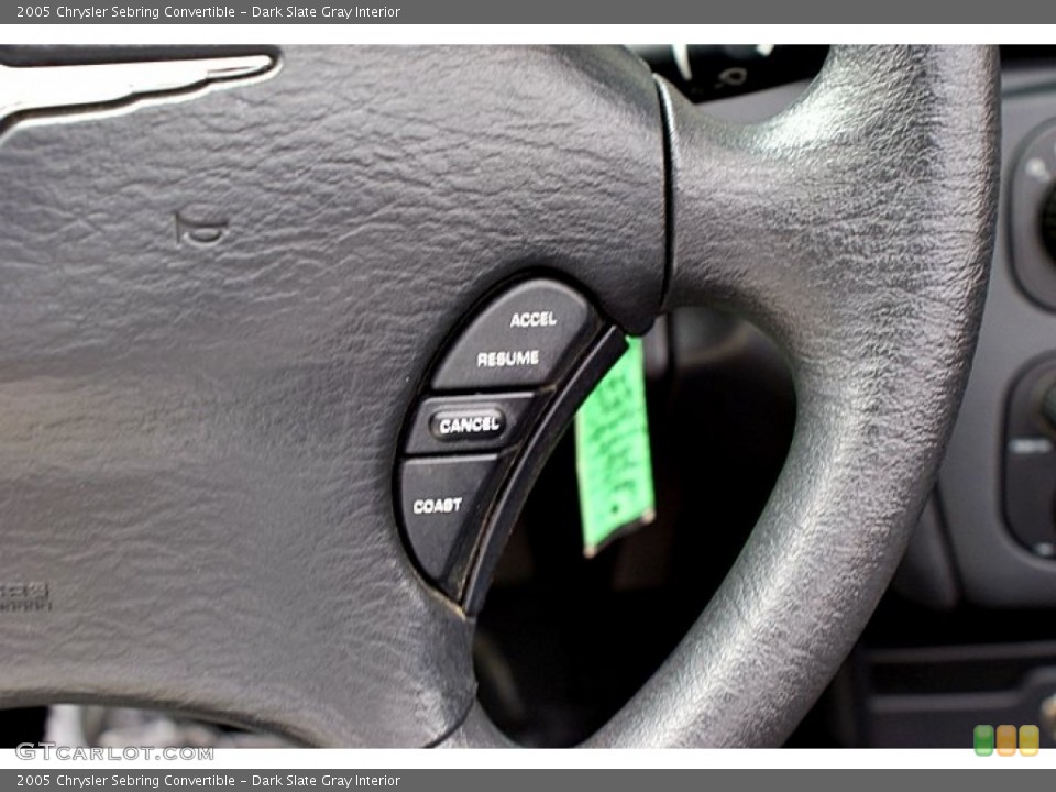 Dark Slate Gray Interior Controls for the 2005 Chrysler Sebring Convertible #66143024