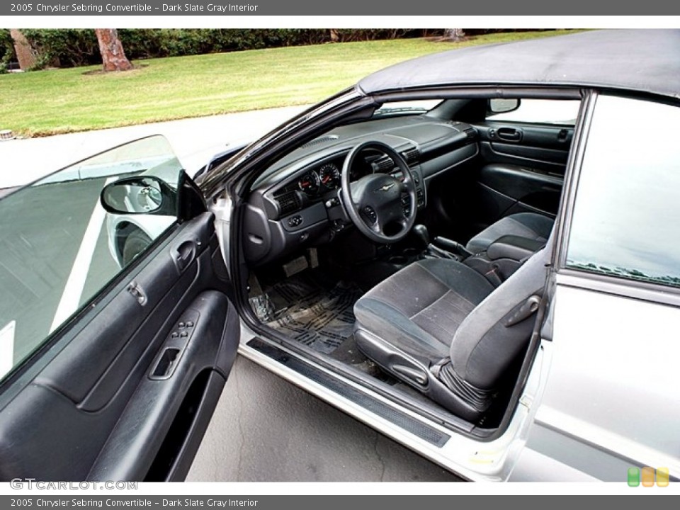 Dark Slate Gray Interior Photo for the 2005 Chrysler Sebring Convertible #66143087