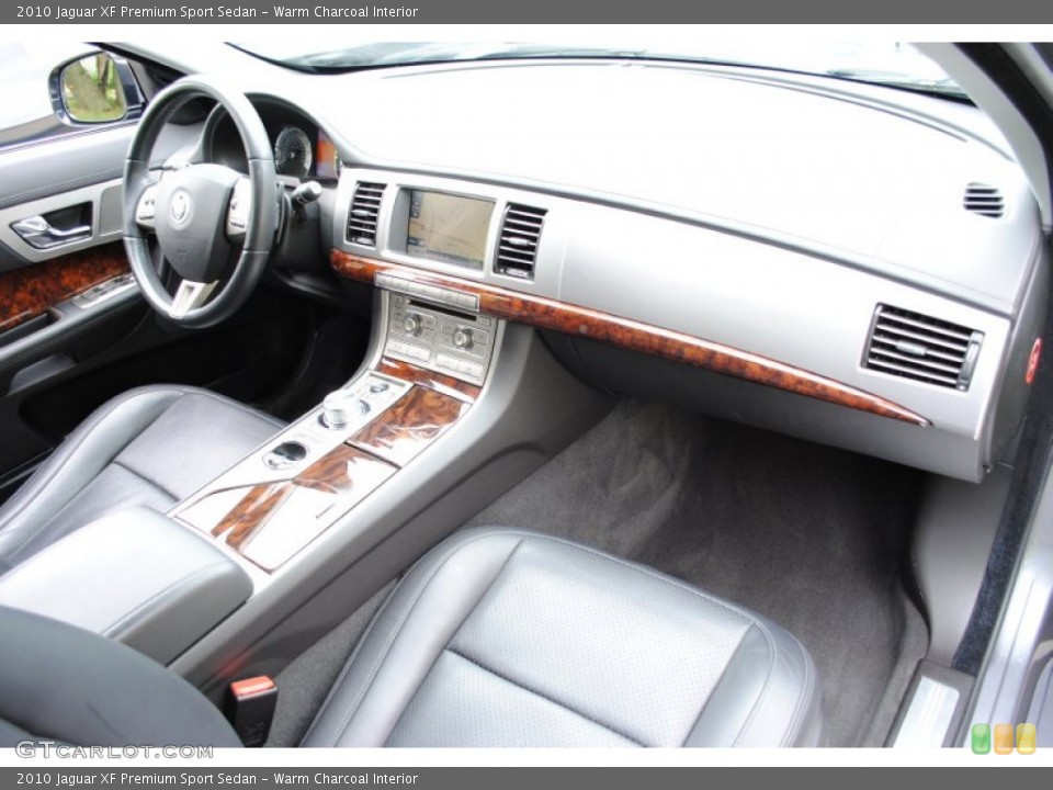 Warm Charcoal Interior Dashboard for the 2010 Jaguar XF Premium Sport Sedan #66144038