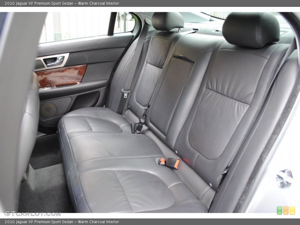 Warm Charcoal Interior Rear Seat for the 2010 Jaguar XF Premium Sport Sedan #66144056