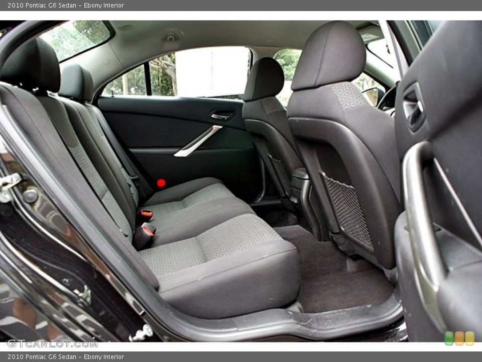 Ebony Interior Photo for the 2010 Pontiac G6 Sedan #66144227