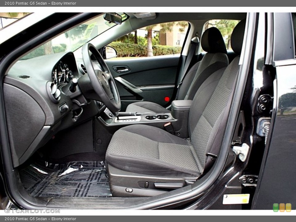 Ebony Interior Photo for the 2010 Pontiac G6 Sedan #66144236