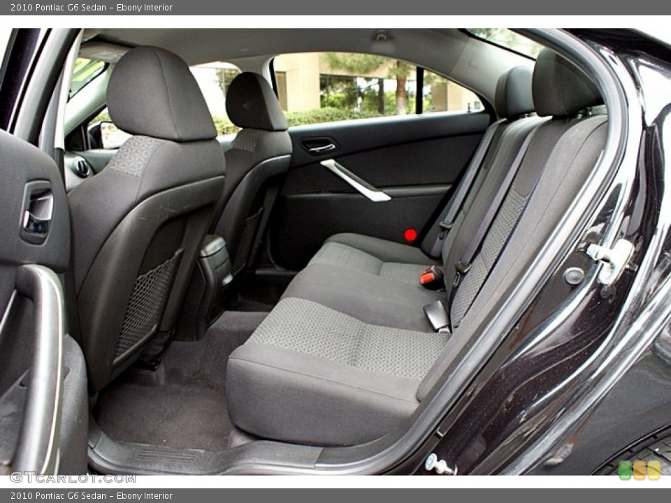 Ebony Interior Photo for the 2010 Pontiac G6 Sedan #66144248