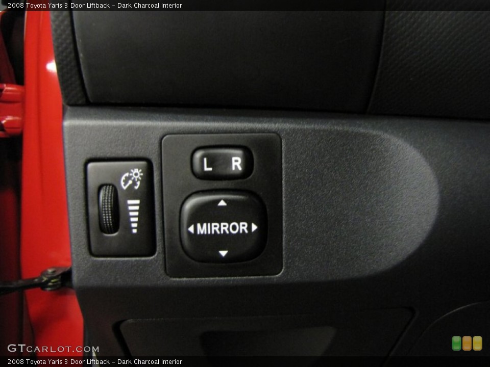 Dark Charcoal Interior Controls for the 2008 Toyota Yaris 3 Door Liftback #66144254