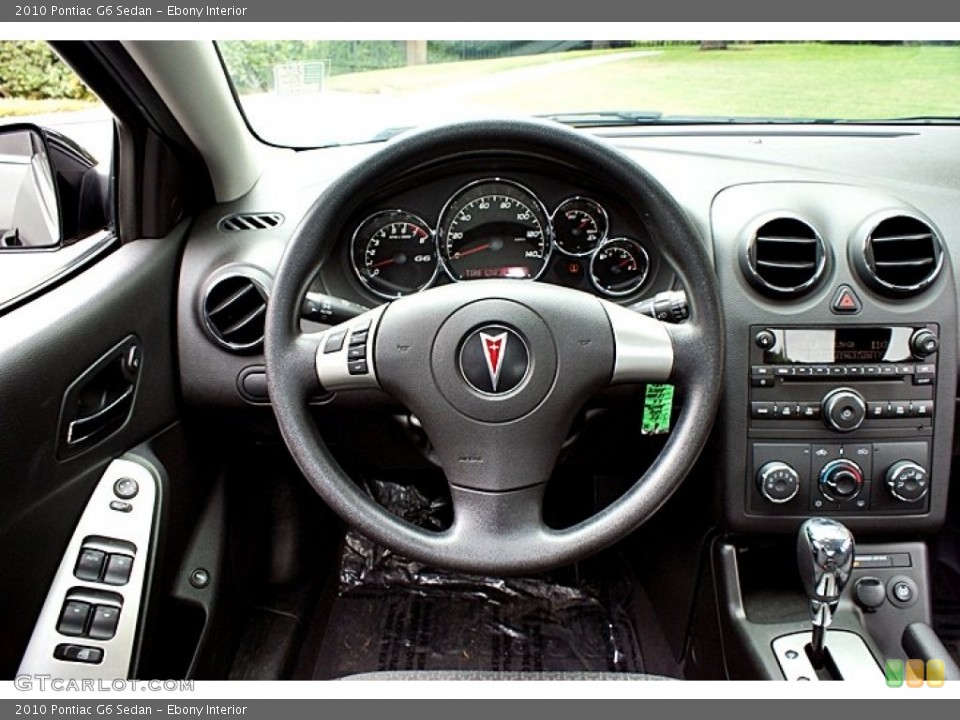 Ebony Interior Dashboard for the 2010 Pontiac G6 Sedan #66144308