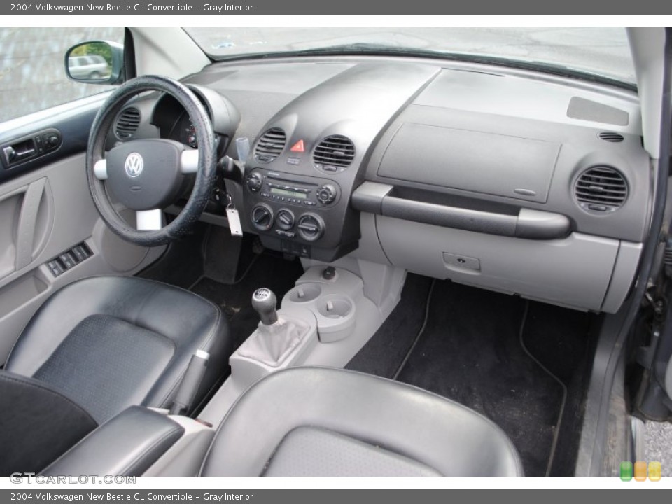 Gray Interior Dashboard for the 2004 Volkswagen New Beetle GL Convertible #66144363
