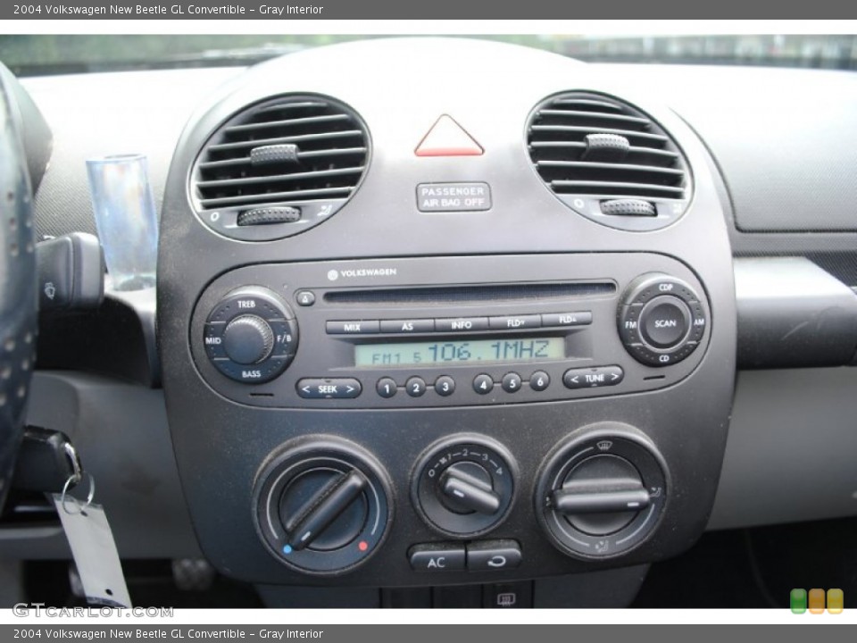 Gray Interior Controls for the 2004 Volkswagen New Beetle GL Convertible #66144399