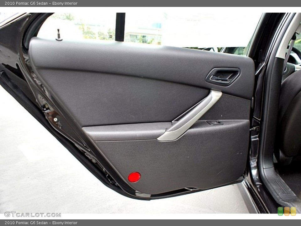 Ebony Interior Door Panel for the 2010 Pontiac G6 Sedan #66144449