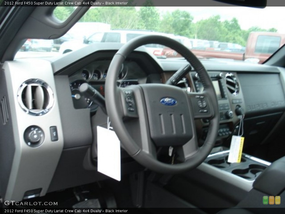 Black Interior Photo for the 2012 Ford F450 Super Duty Lariat Crew Cab 4x4 Dually #66145091