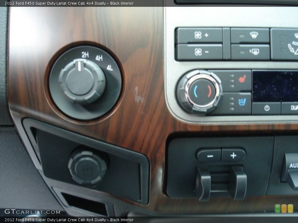 Black Interior Controls for the 2012 Ford F450 Super Duty Lariat Crew Cab 4x4 Dually #66145154