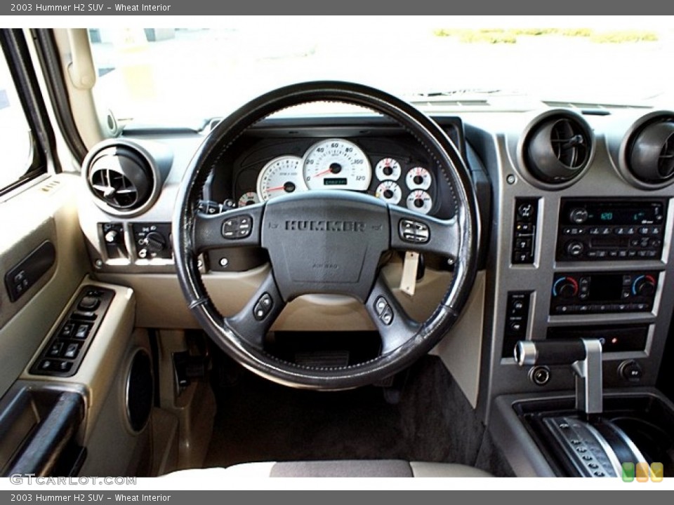 Wheat Interior Steering Wheel for the 2003 Hummer H2 SUV #66145766