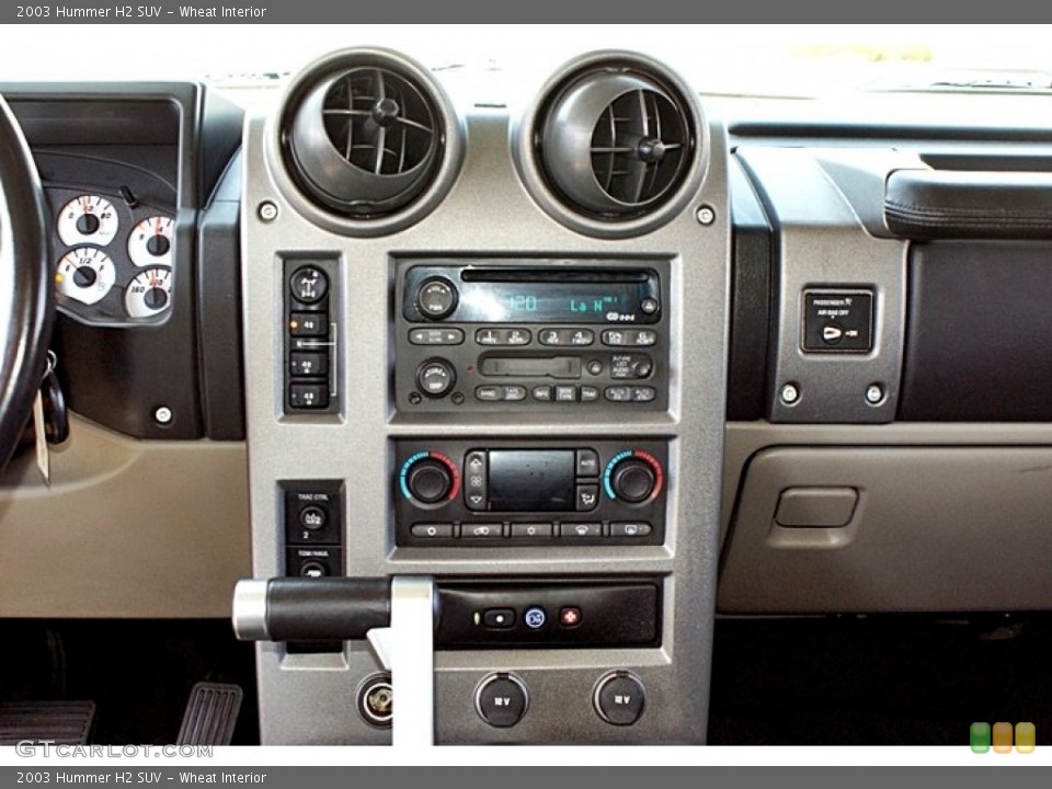 Wheat Interior Controls for the 2003 Hummer H2 SUV #66145793