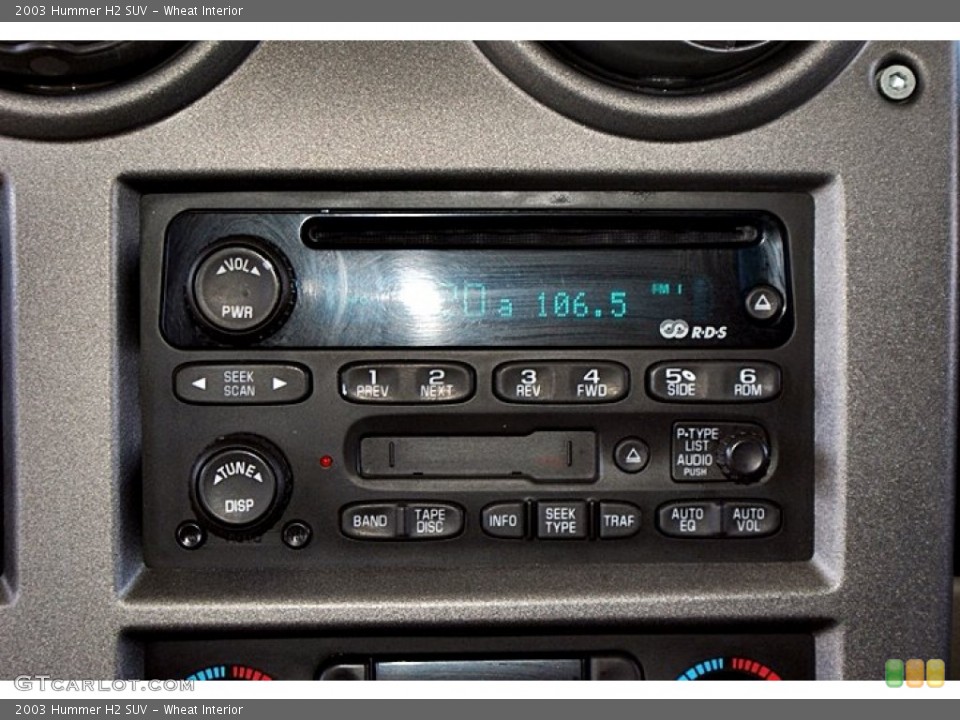 Wheat Interior Audio System for the 2003 Hummer H2 SUV #66145892