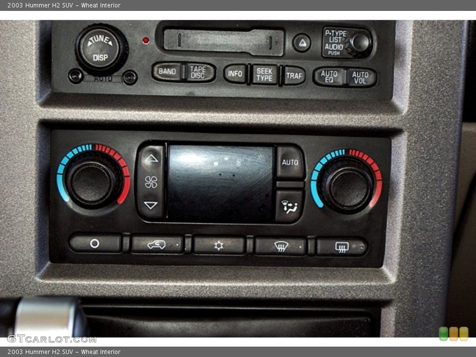 Wheat Interior Controls for the 2003 Hummer H2 SUV #66145904
