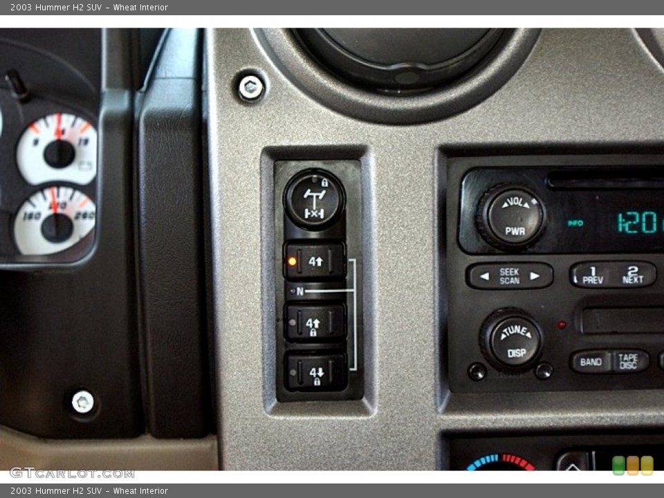 Wheat Interior Controls for the 2003 Hummer H2 SUV #66145922