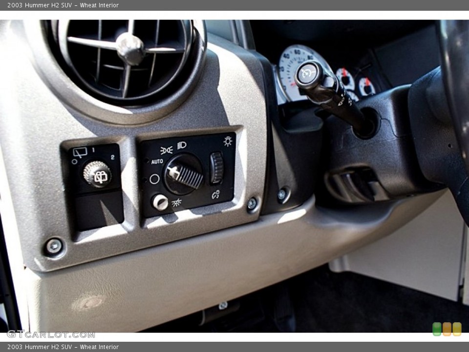 Wheat Interior Controls for the 2003 Hummer H2 SUV #66145943