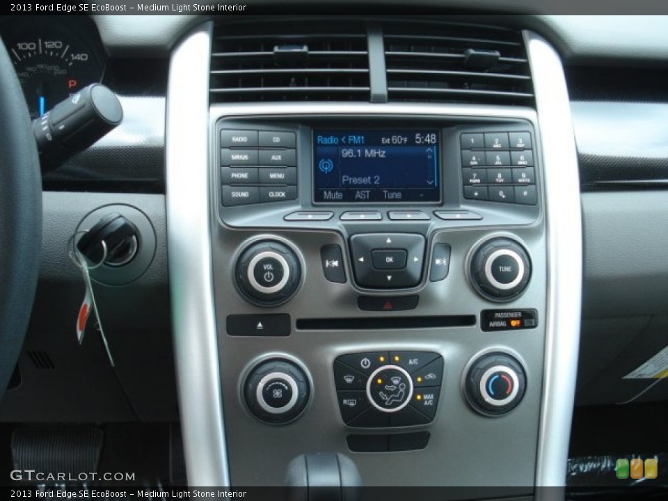 Medium Light Stone Interior Controls for the 2013 Ford Edge SE EcoBoost #66146849