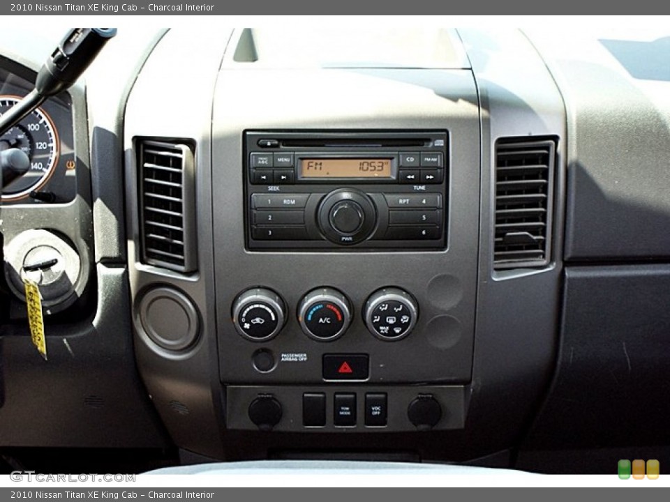 Charcoal Interior Controls for the 2010 Nissan Titan XE King Cab #66147204